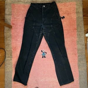 Vintage Wrangler Silverlake black straight-legged jeans